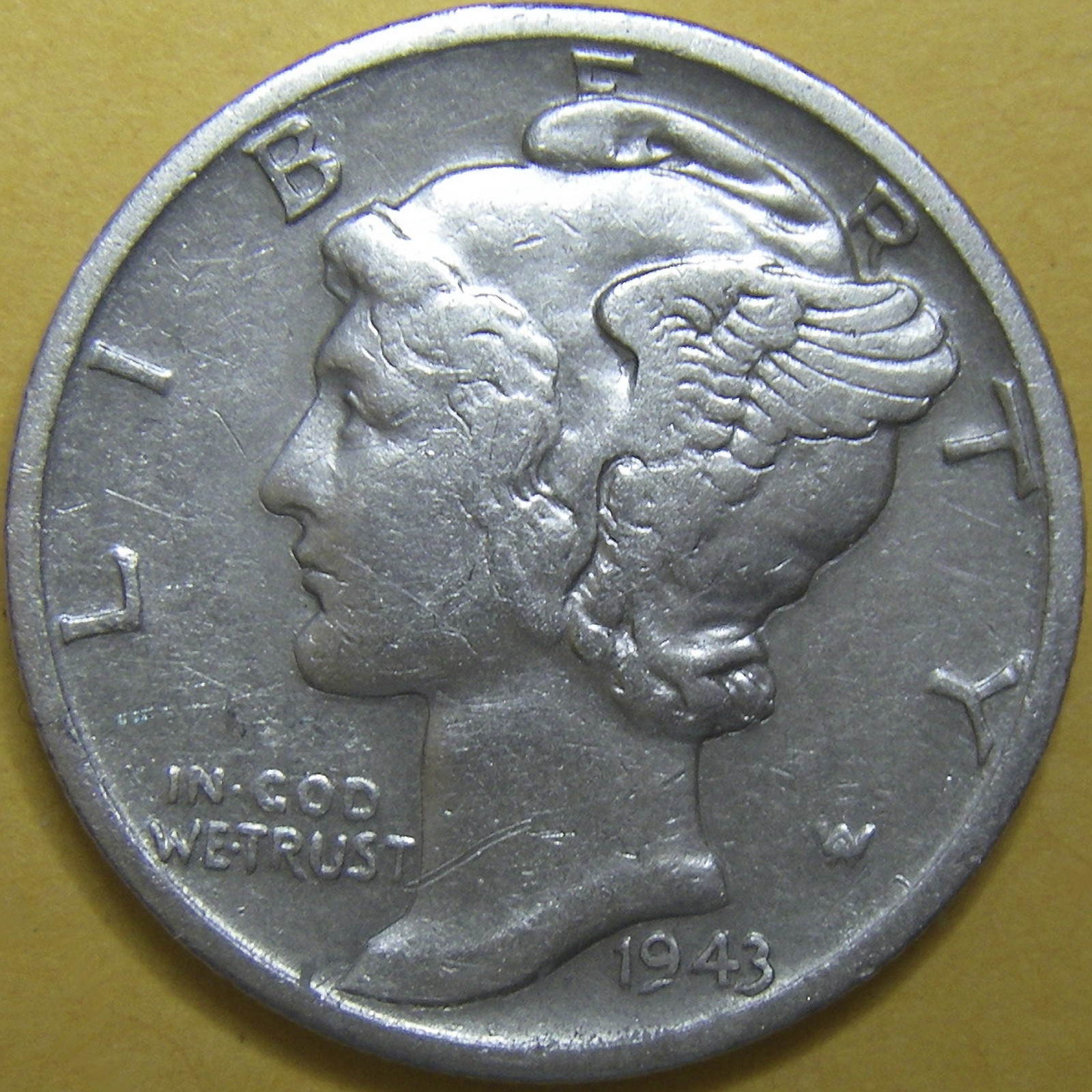 1943-D Mercury Dime - 90% Silver