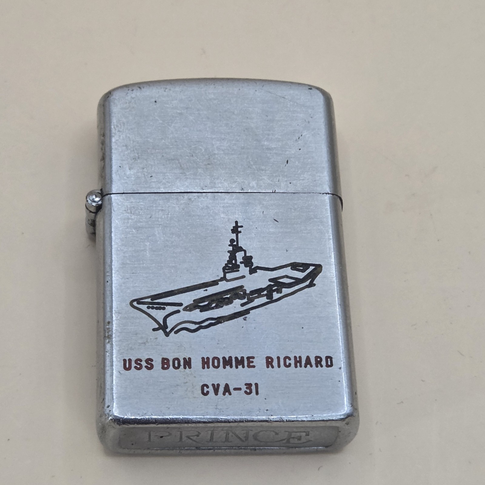 Original US Navy USS Bon Homme Richard CVA-31 Supercarrier Lighter For Repair