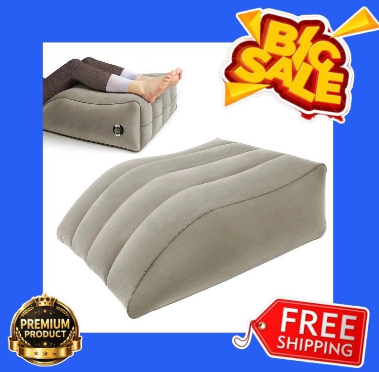 Inflatable Leg Elevation Pillow Wedge Cushion for Swelling Relief Improve Circul