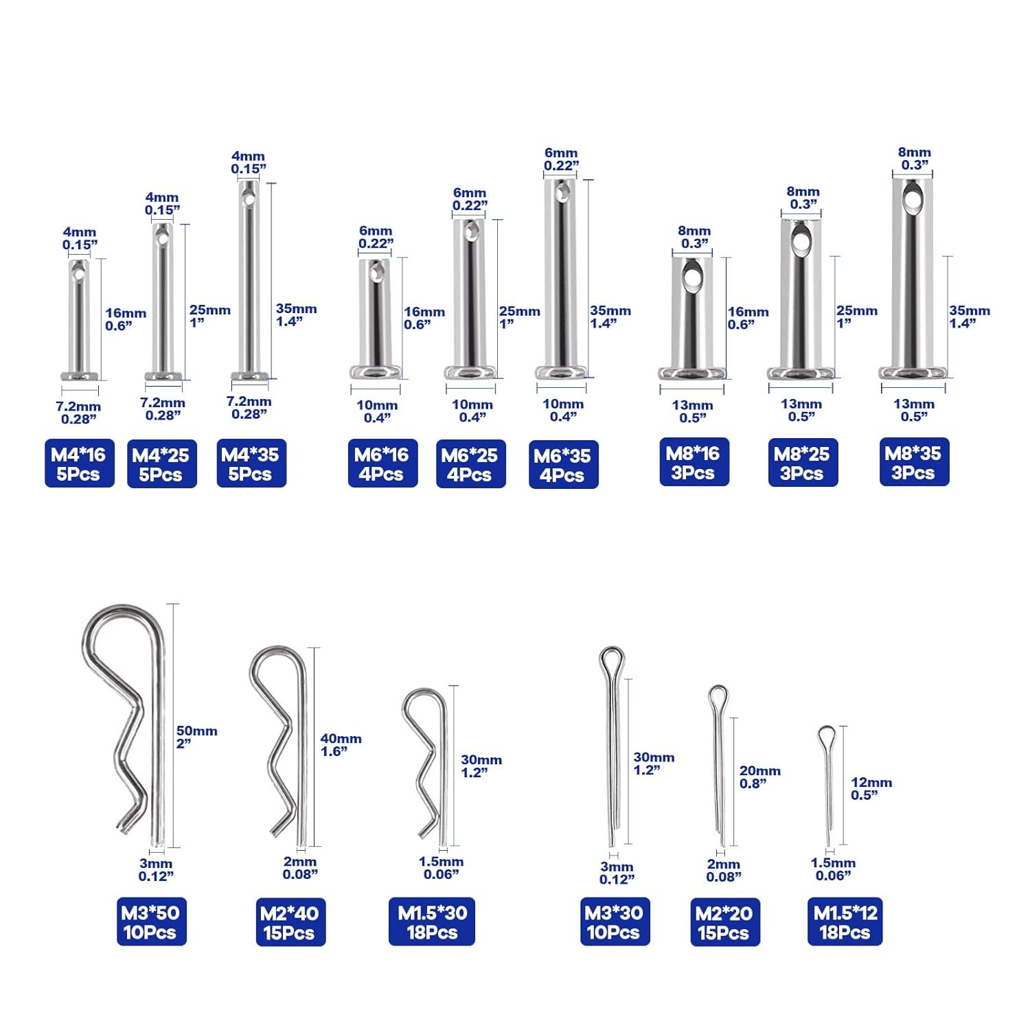 Cotter and Clevis Pin Assortment Kit