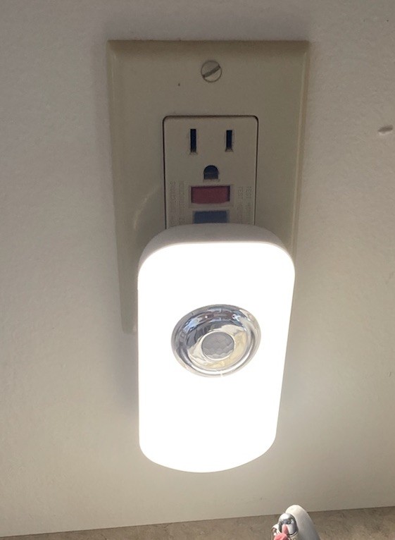 3-in-1 Motion Sensor Night Light Plug in Rechargeable Flashlight Emergency Light