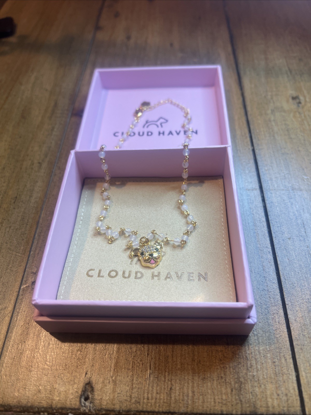 Cloud Have 24k Gold Plated Chrystal Studded Bulldozers Pendant Necklace