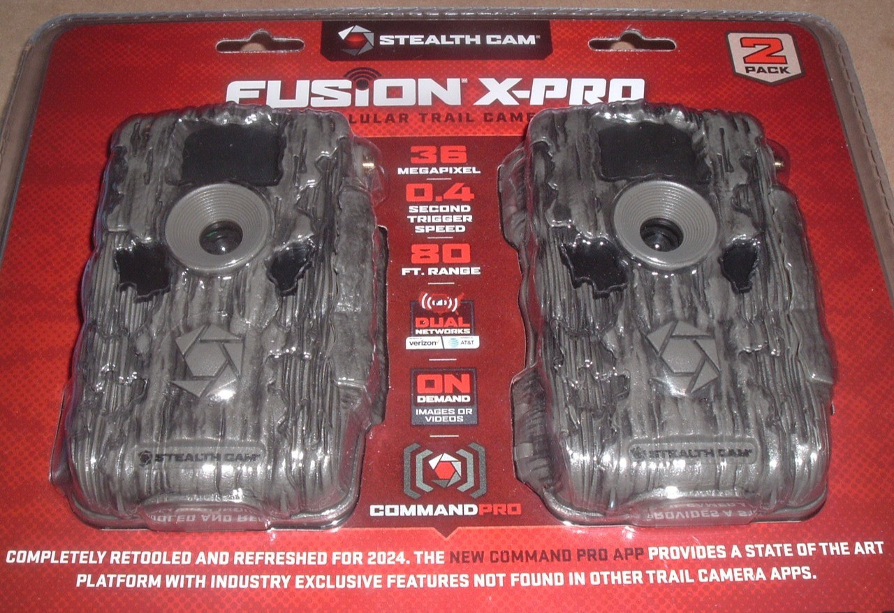 Stealth Cam Fusion X-Pro Cellular Trail Camera 2 Pack STC-FXWT - Sealed New