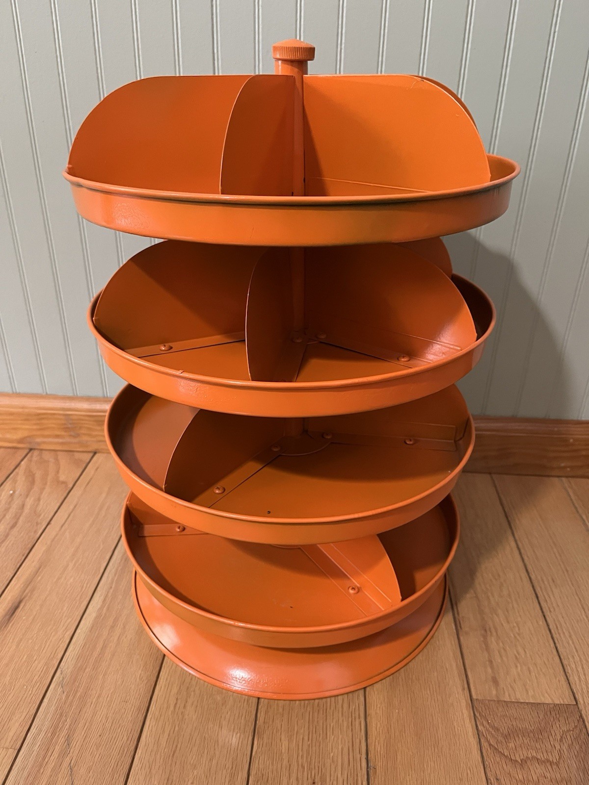 Industrial Bench Top 4 Tier Rotating Parts Tool Bin Rotabin Style 18" X 12" Sew