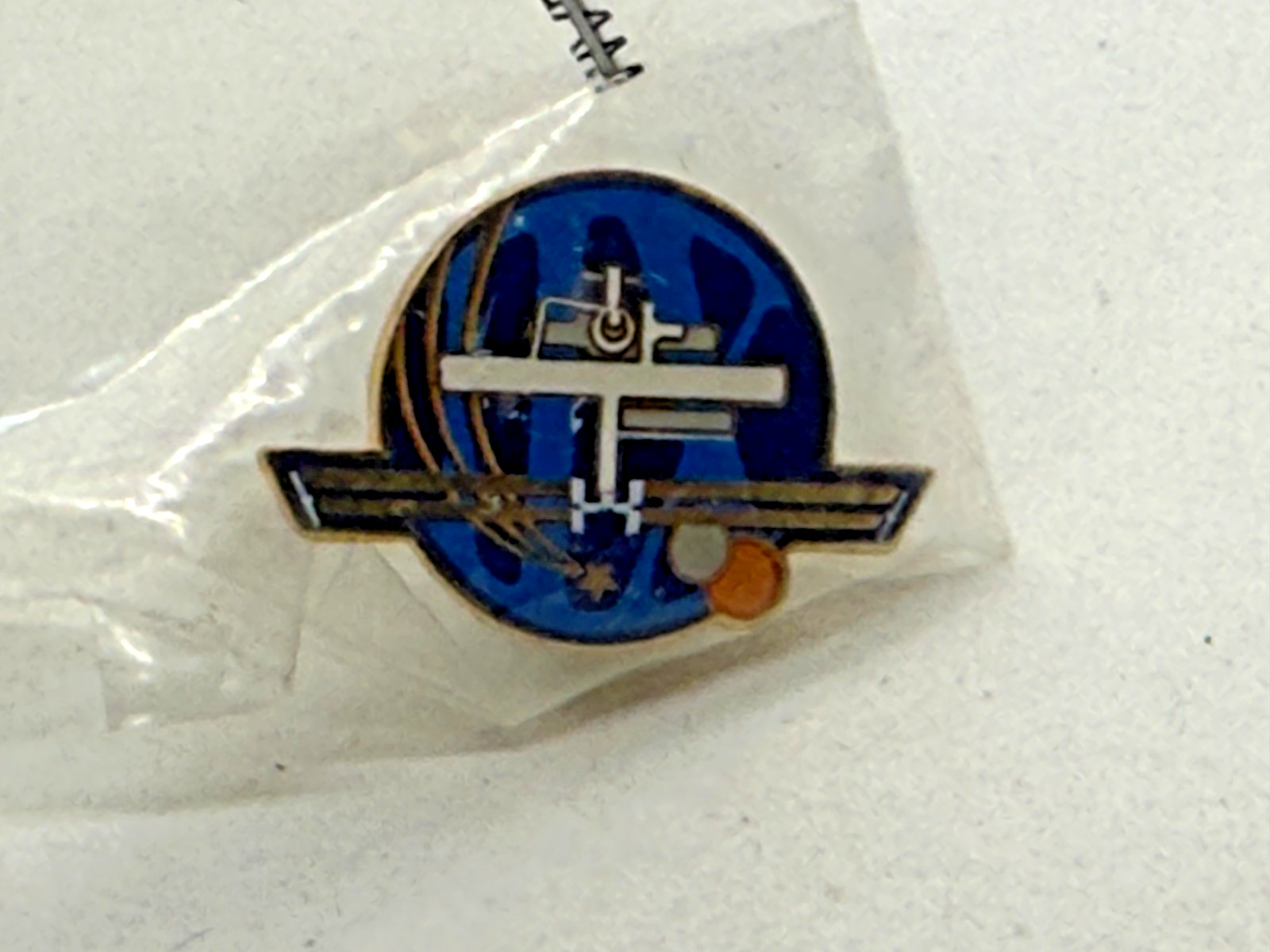 NASA Space Station Expedition 12 Lapel Pin, still in original bag
