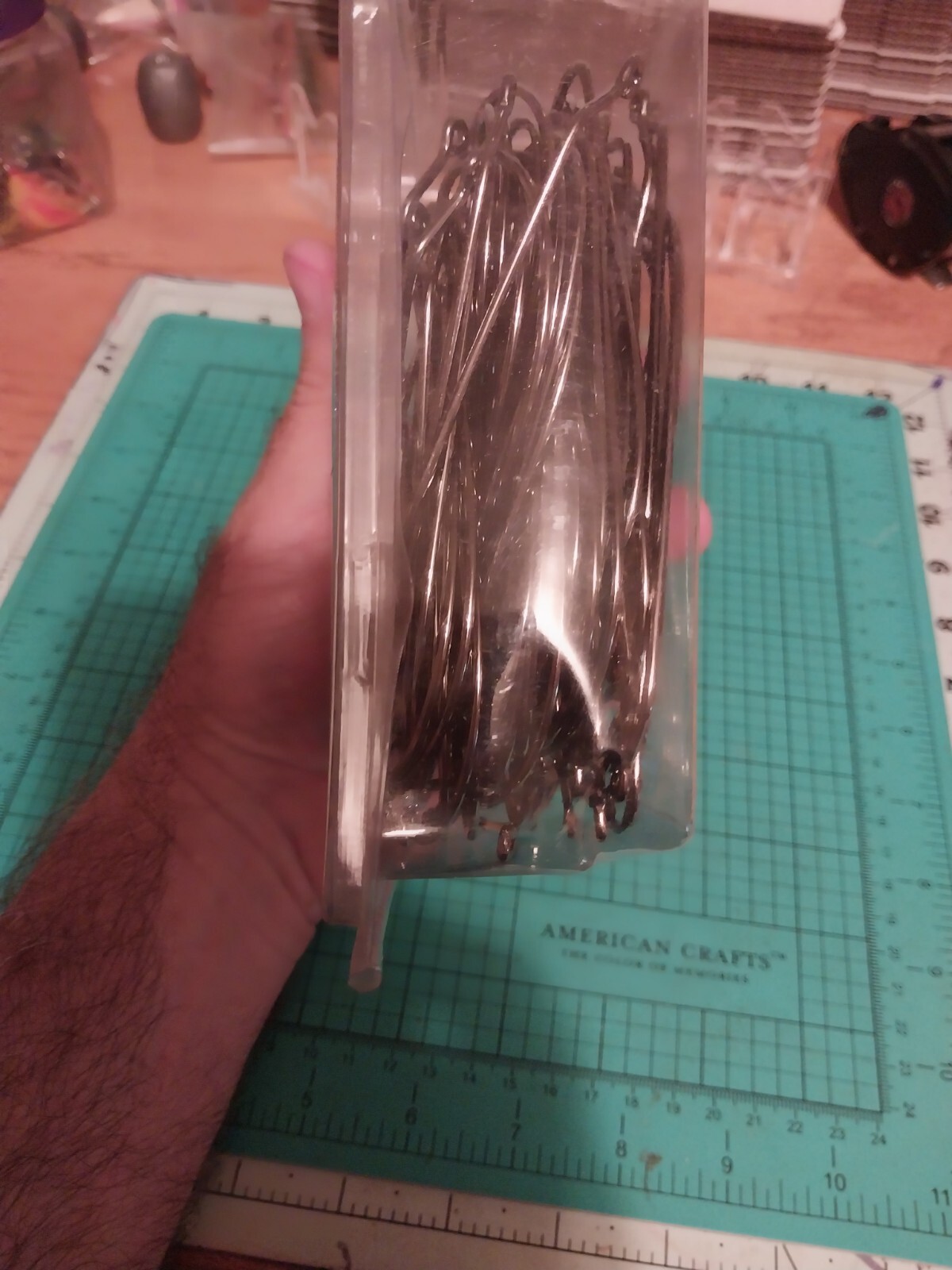 Nos Worm Jig Hooks 50 Hooks Nib 12/0 Nice New