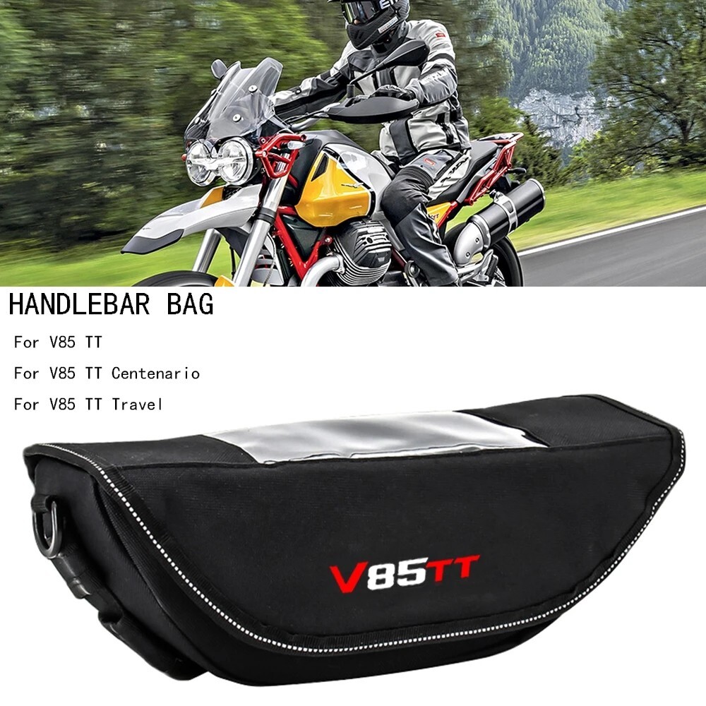 Waterproof Motorcycle Handlebar Travel Bag Storage Bag For Moto Guzzi V85 TT V85