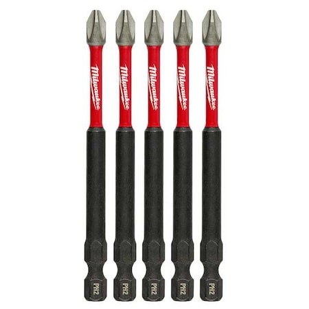 Milwaukee Tool 48-32-4564 Shockwave 3-1/2 In Impact Phillips No. 2 Power Bits