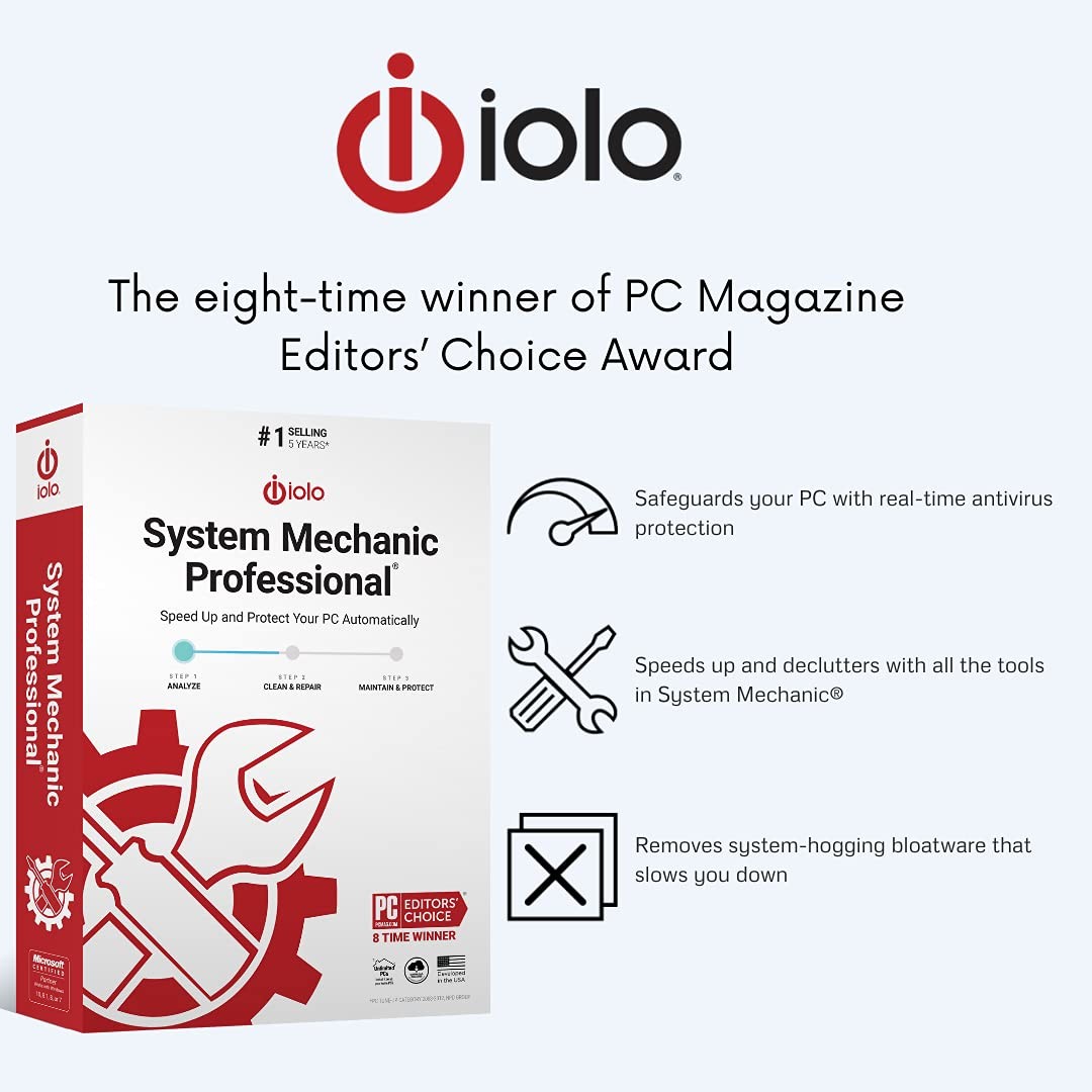 iolo - System Mechanic Pro, Computer Cleaner for Windows, Blocks Viruses and ...