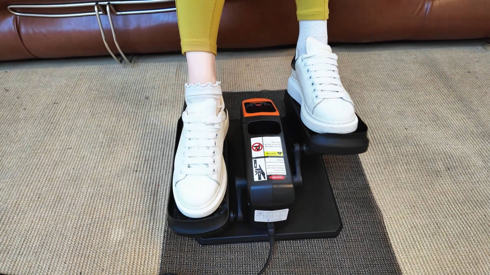 Mini Motorized Under Desk Elliptical - 12 Speed, 5 Modes, Quiet & Portable Leg E