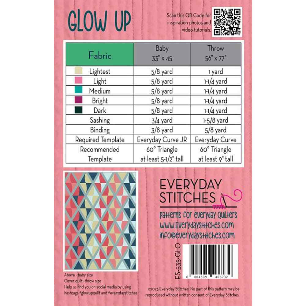 Everyday Stitches, Glow Up Quilt Pattern