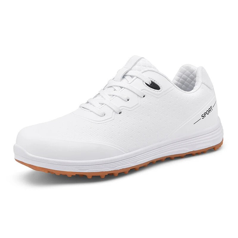 Men’s Golf Shoes Wear-Resistant Soft Anti-Slip Sneakers Lace Casual Sports