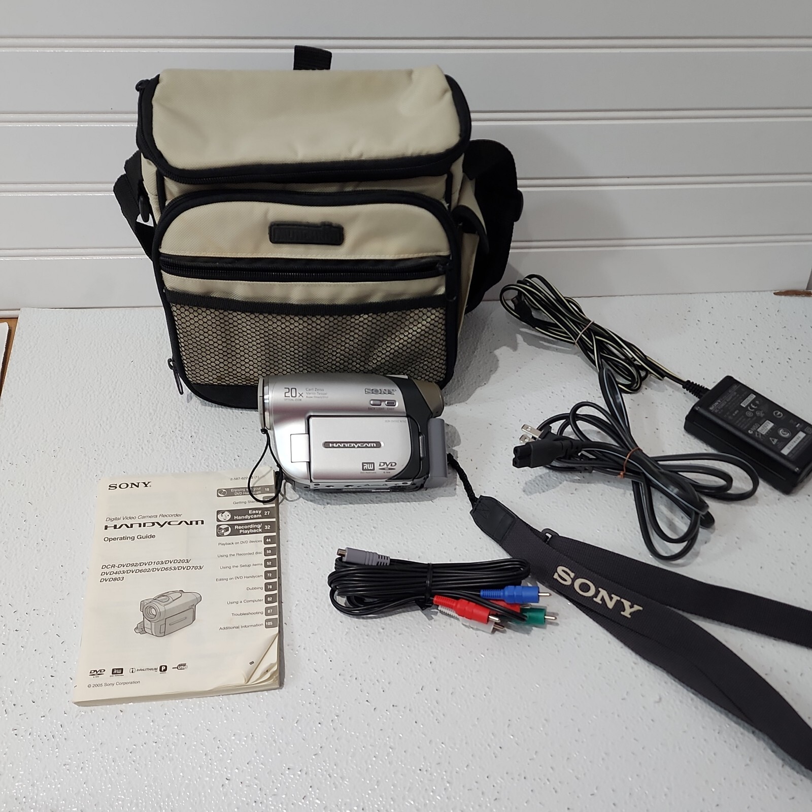 Sony Handycam DCR-DVD92 DVD Disc Digital Video Camera Camcorder TESTED+Case
