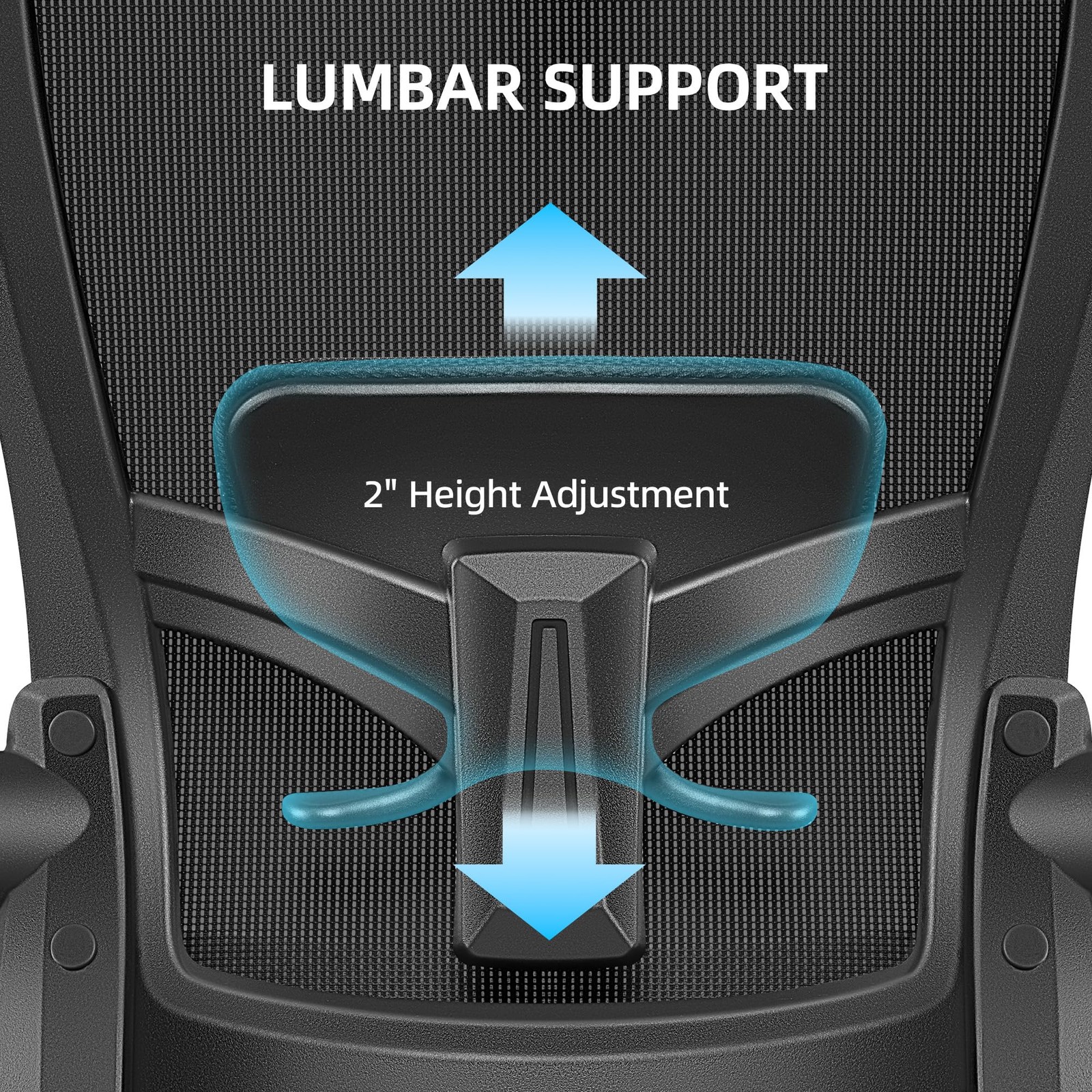 Office Chair, Desk Chair with Adjustable Lumbar , Ergonomic Computer Chair wi...