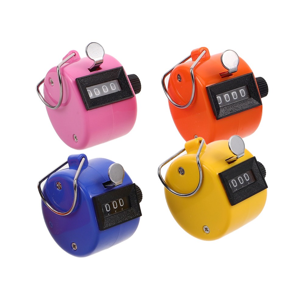 4 Pcs Handheld Counter Score Keeper Digital Counting for School