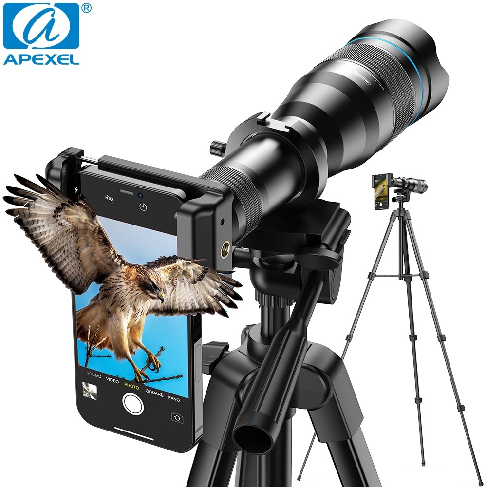 APEXEL 4K HD 60X High Power Telescope Zoom Lens Professional Phone Camere Lens