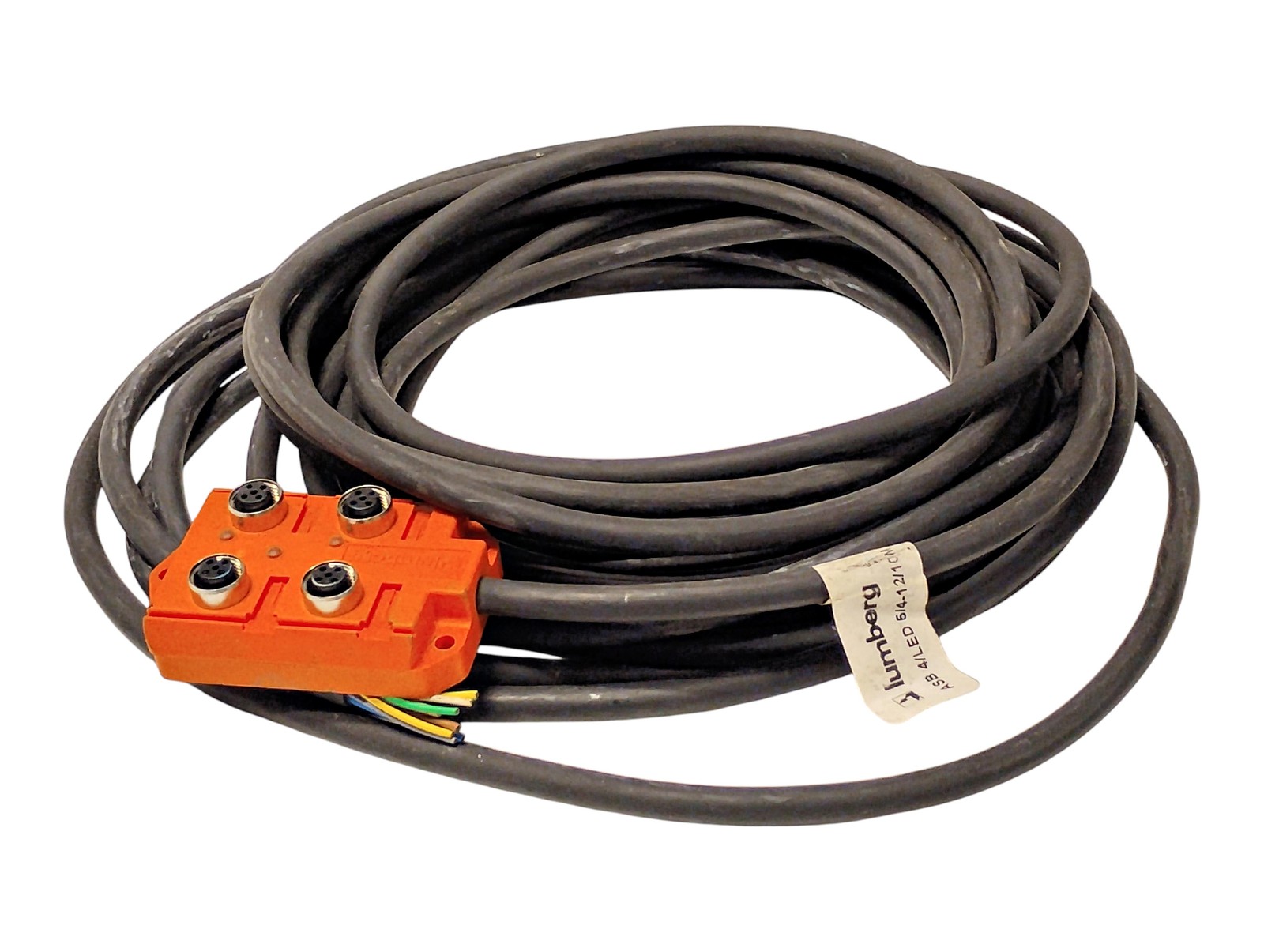 Lumberg ASB-4/LED-5/4-12/10M 4-Port Distribution Box w/ 10 m Cable