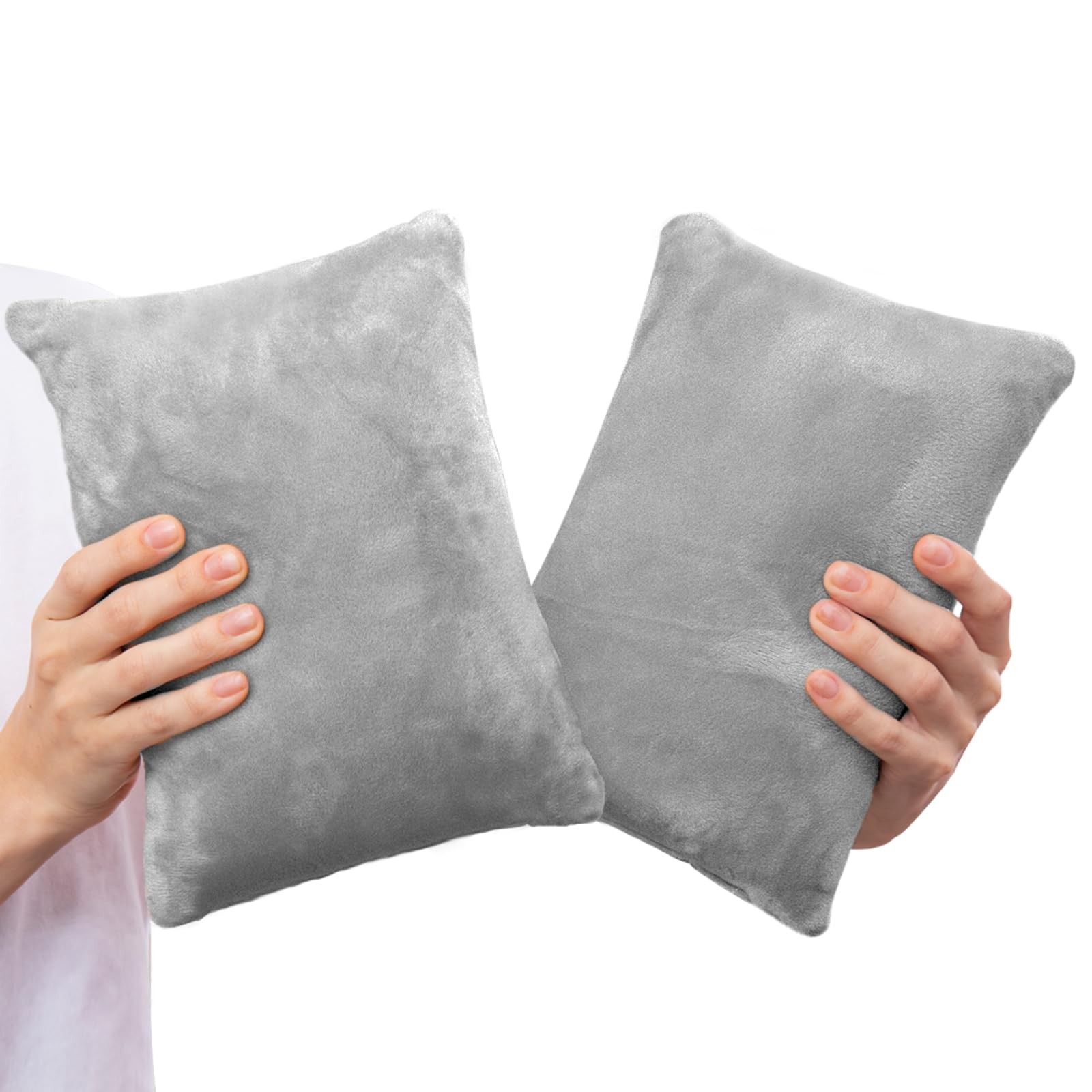 Mini Memory Foam Pillow 2 Pack Travel Neck Support Cushion Set