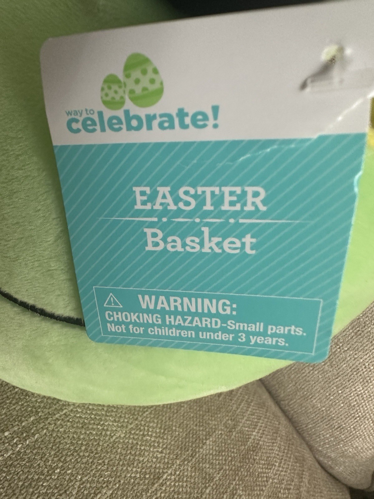 Plush Frog Basket