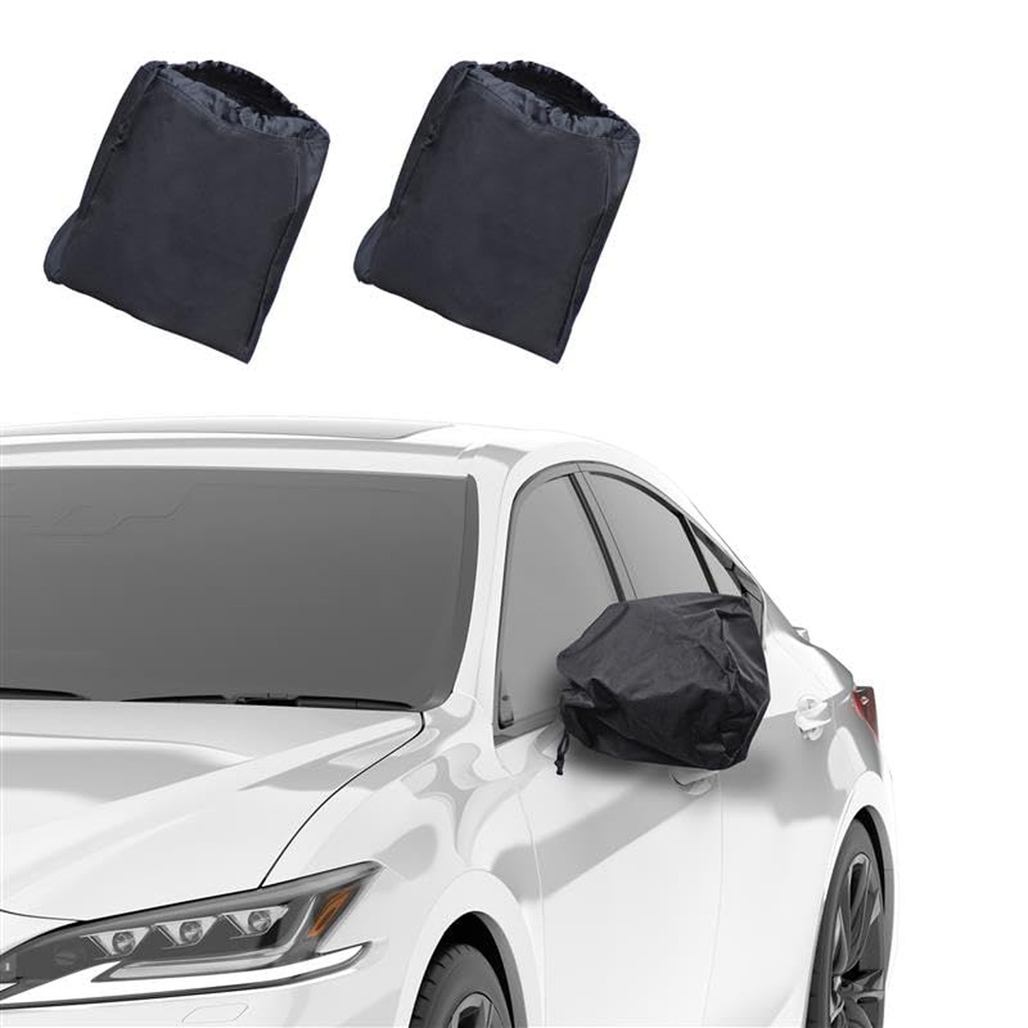 EcoNour Side View Mirror Covers (2-Pack) | 210D Oxford Fabric | Side Mirror W...