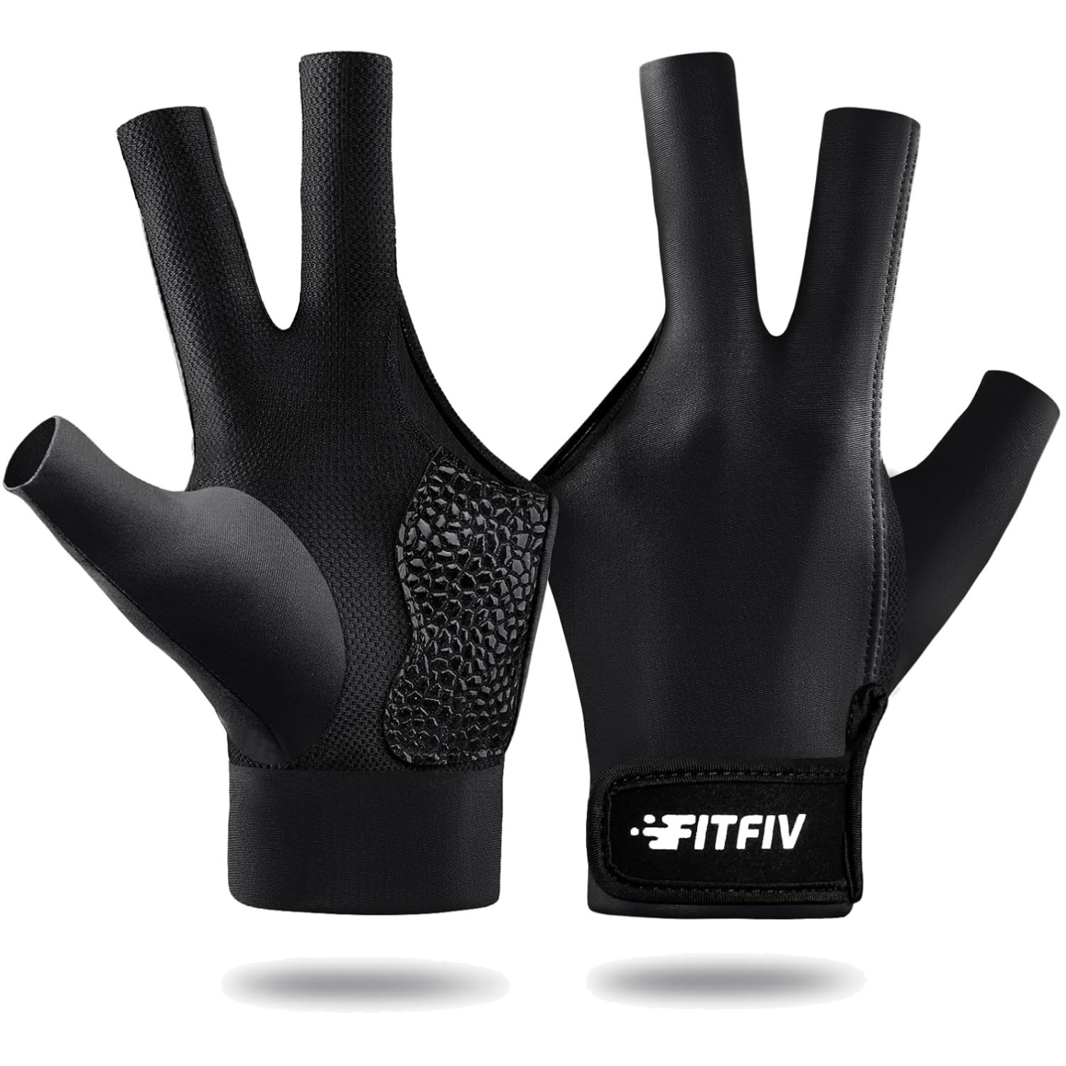 3-Finger Billiard Glove for Left Hand - Adjustable Snooker Sport Essential