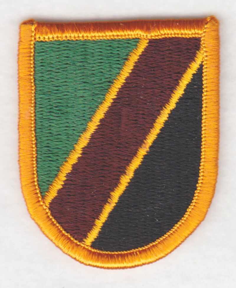 Army Beret Patch:  Special Operations Support Command - merrowed edge