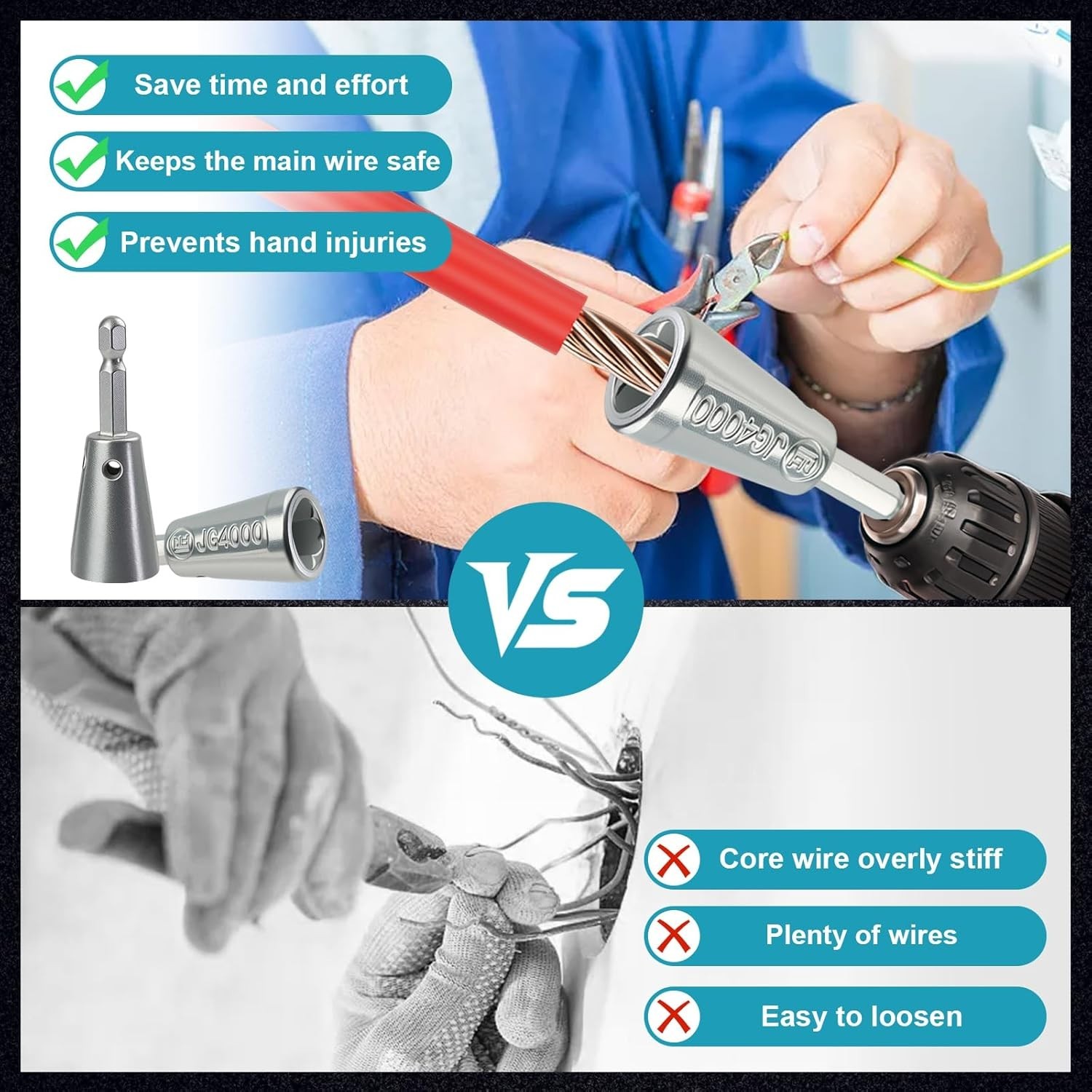 Lightweight Wire Twister Drill Bit - Essential Tool for Home Repairs & Projects