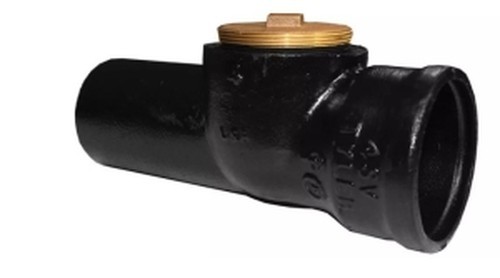 Tyler Pipe 024675 Test Tee 2" PVC Socket 2 Brass Plugs ASTM