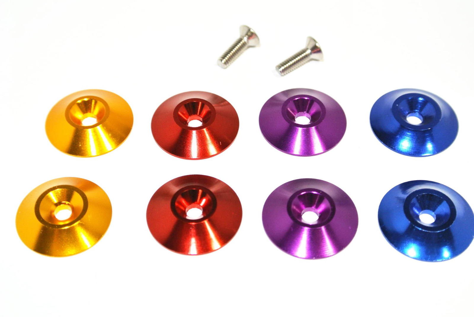 Aluminum Anodized Wing Mount Buttons for any 1/10 Scale RC Car from Rotor Ron