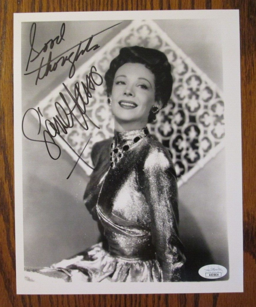 VINTAGE SIGNE HASSO Auto Signed Photo "HEAVEN CAN WAIT" (1943) COA JSA RARE