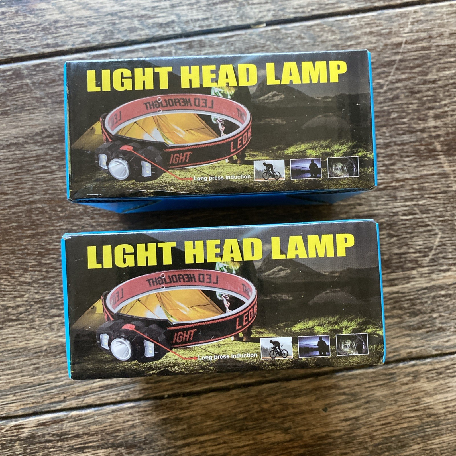 2X Bright LED Headlamp USB Rechargeable Flashlight Head Lamp Torch NEW