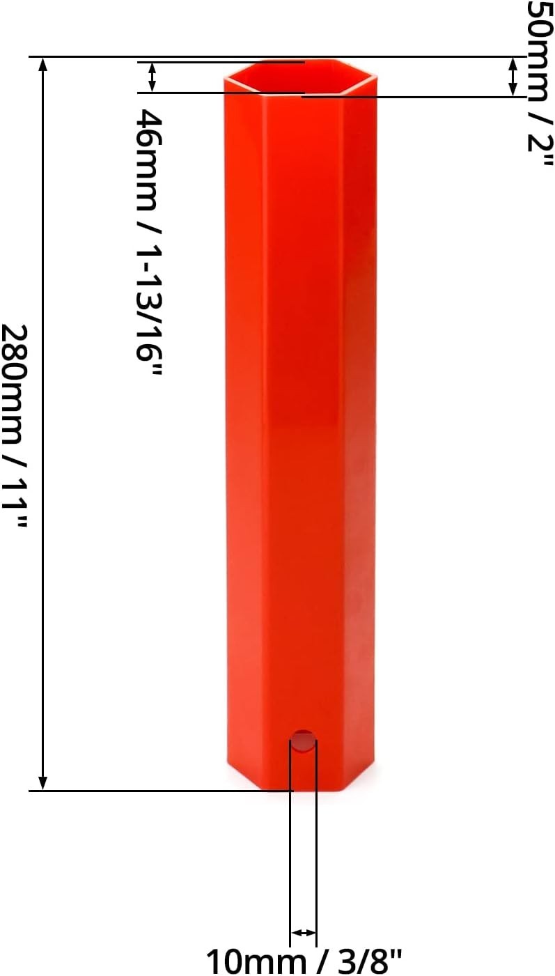 QWORK Plastic Lug Nut Cover Removal Tool, Socket RED Fits 32MM Nut Covers NEW