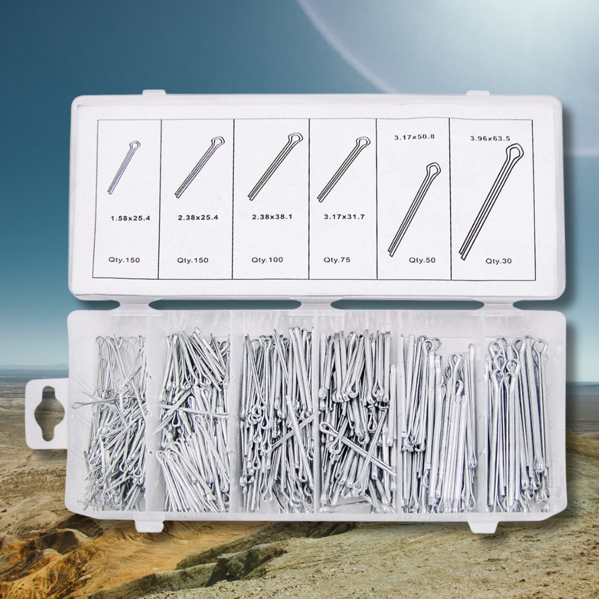 (R) 555-Piece Cotter Pin Assortment Kit