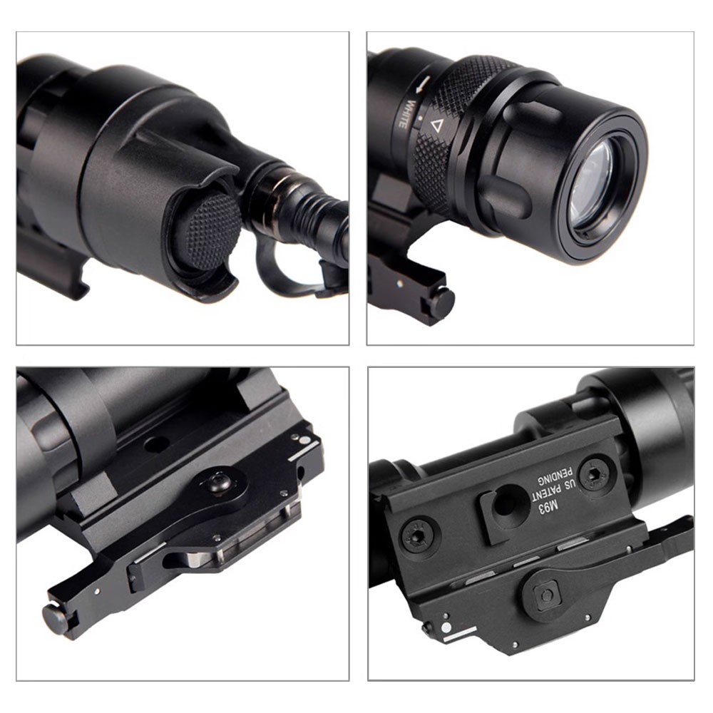 Mounted Light 400Lumen LED Flashlight Torch QD Release 20mm Rail Mount TAN Color