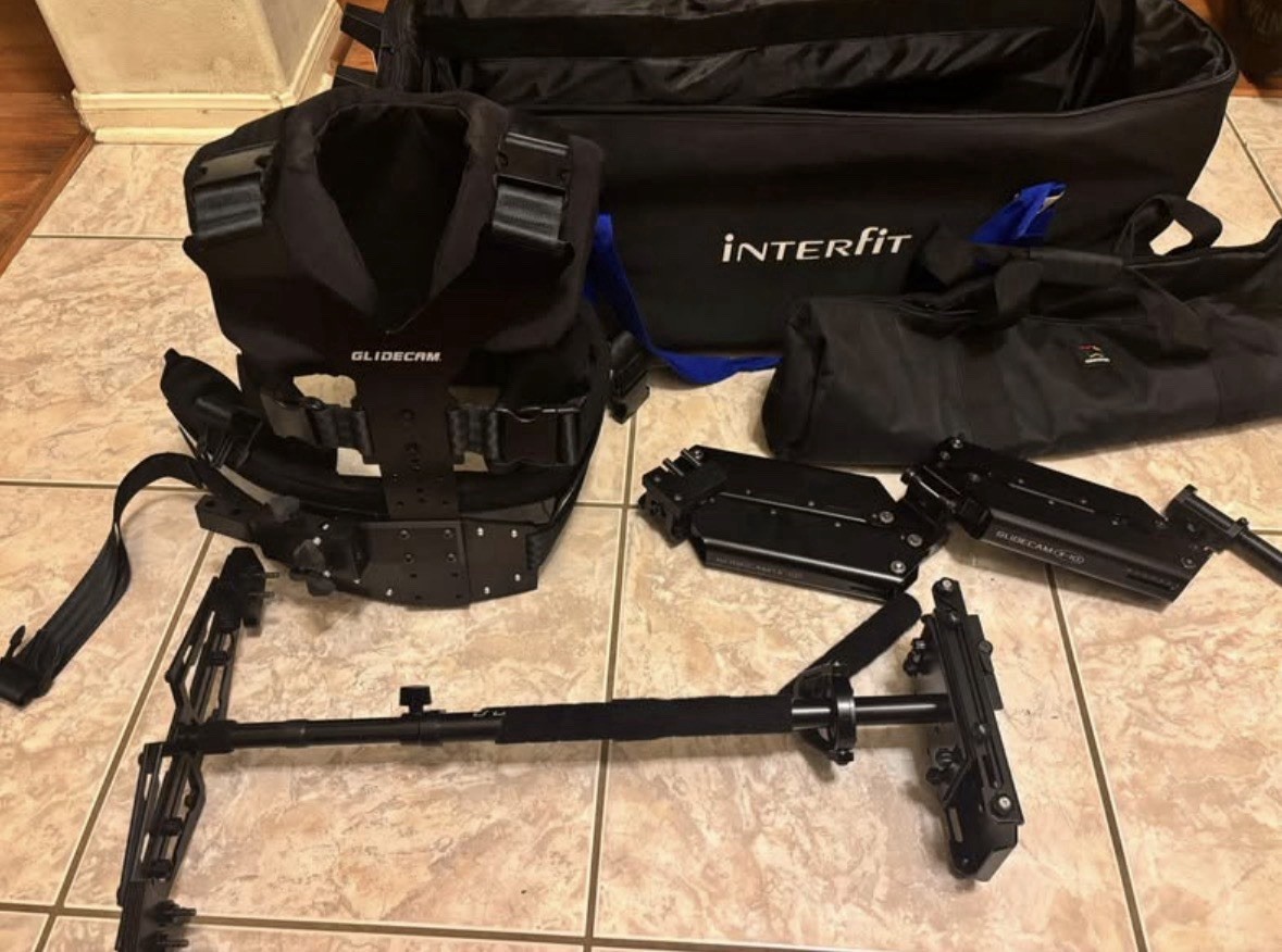 Glidecam X-10 System w/ HD-Series Sled - Used Once - Vest, Arm & Bag