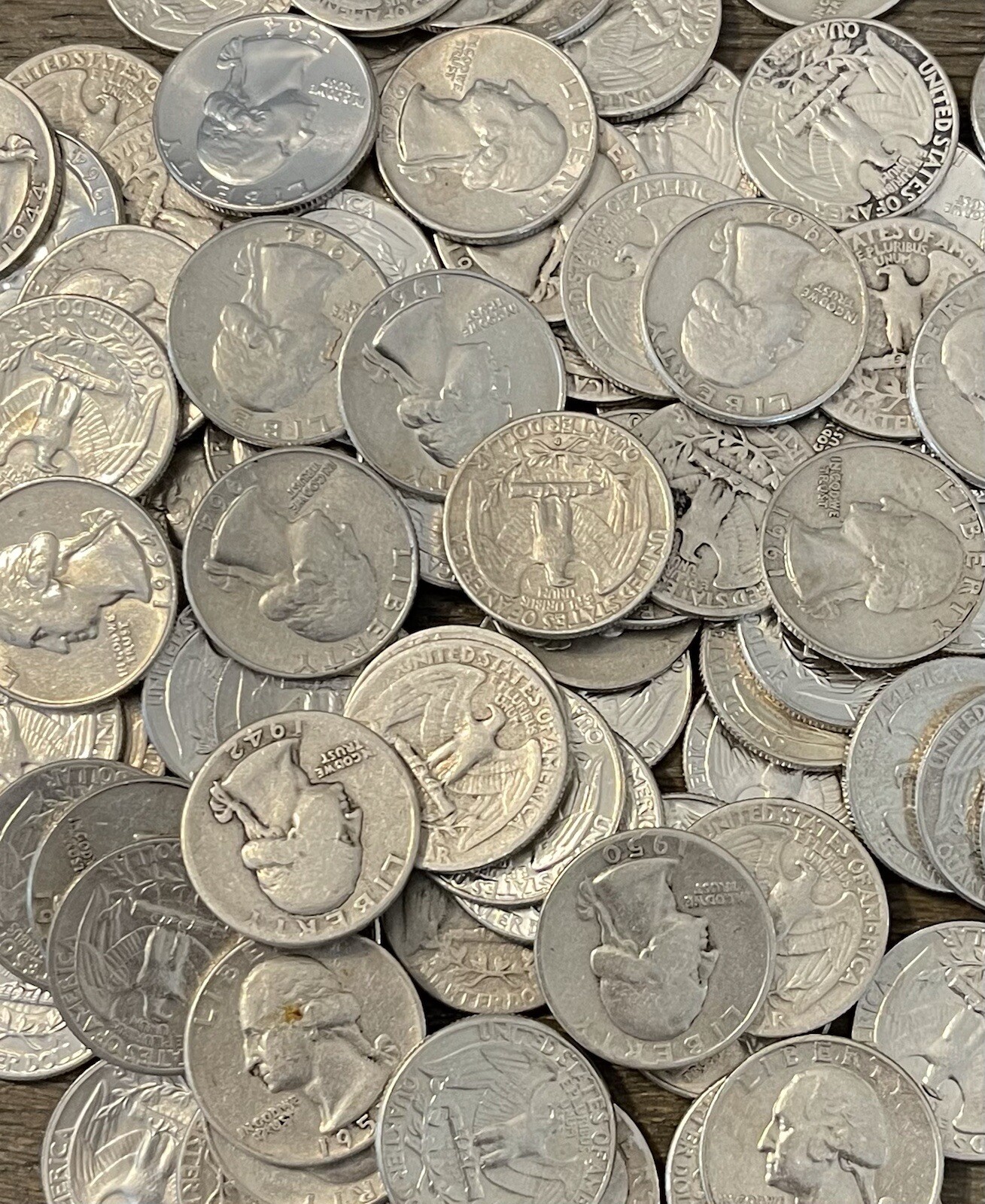 Washington Quarters, 90% Silver 1932 - 1964, Circulated, Choose # of Lots!