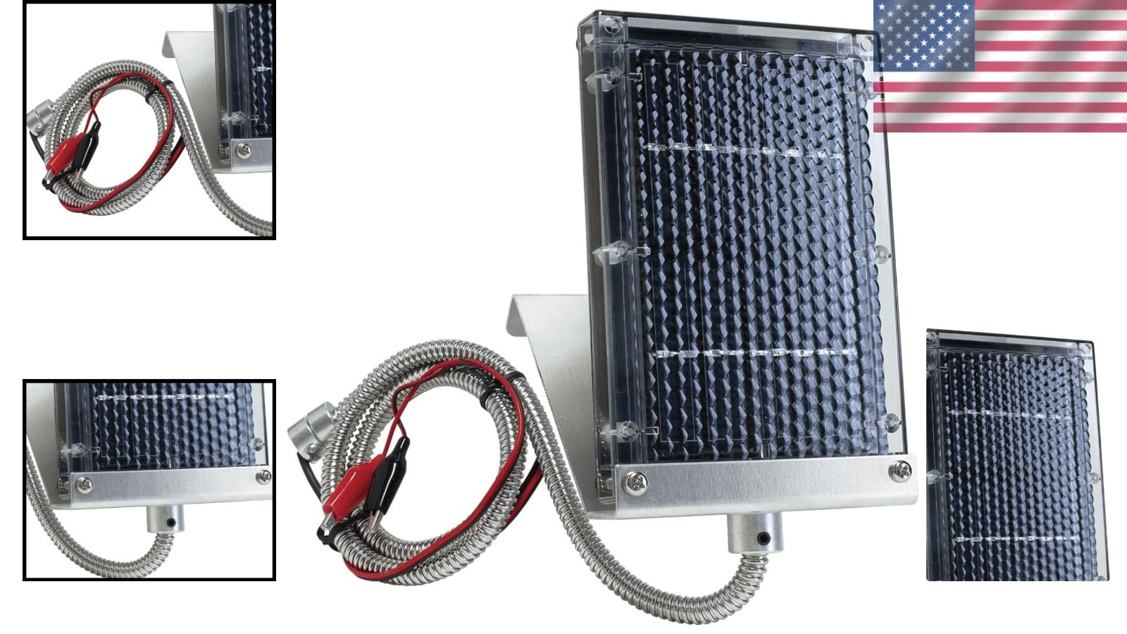 Heavy-Duty Edrenaline Solar Panel for -Round Deer Feeder Power - 6 Volt
