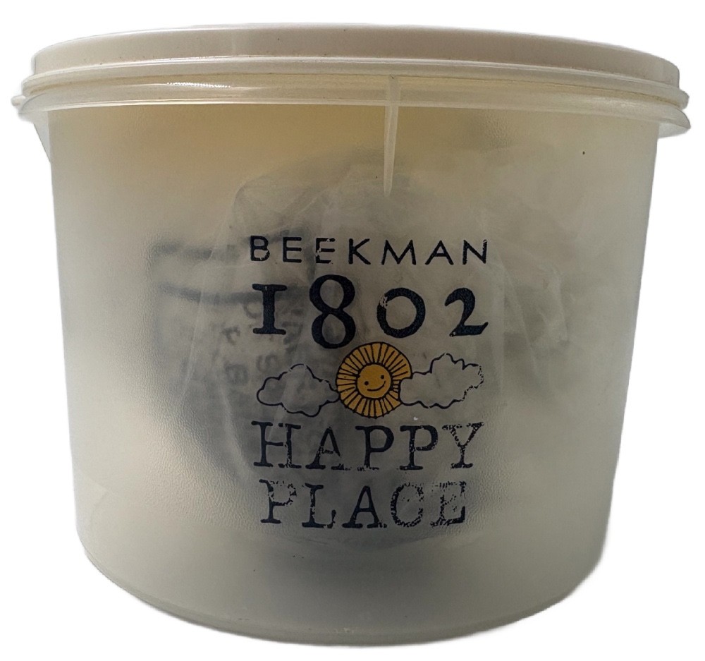 #Happy Place Scent Booster & Odor Eliminator in Tupperware Container—Fresh Linen