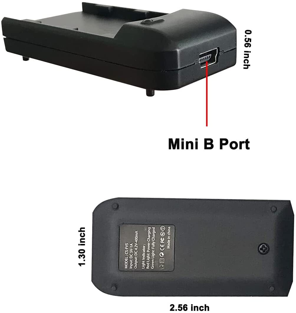 Mini NP-FV5 PLUS Battery Charger Indicator Light With USB Charging Cable L5Z2