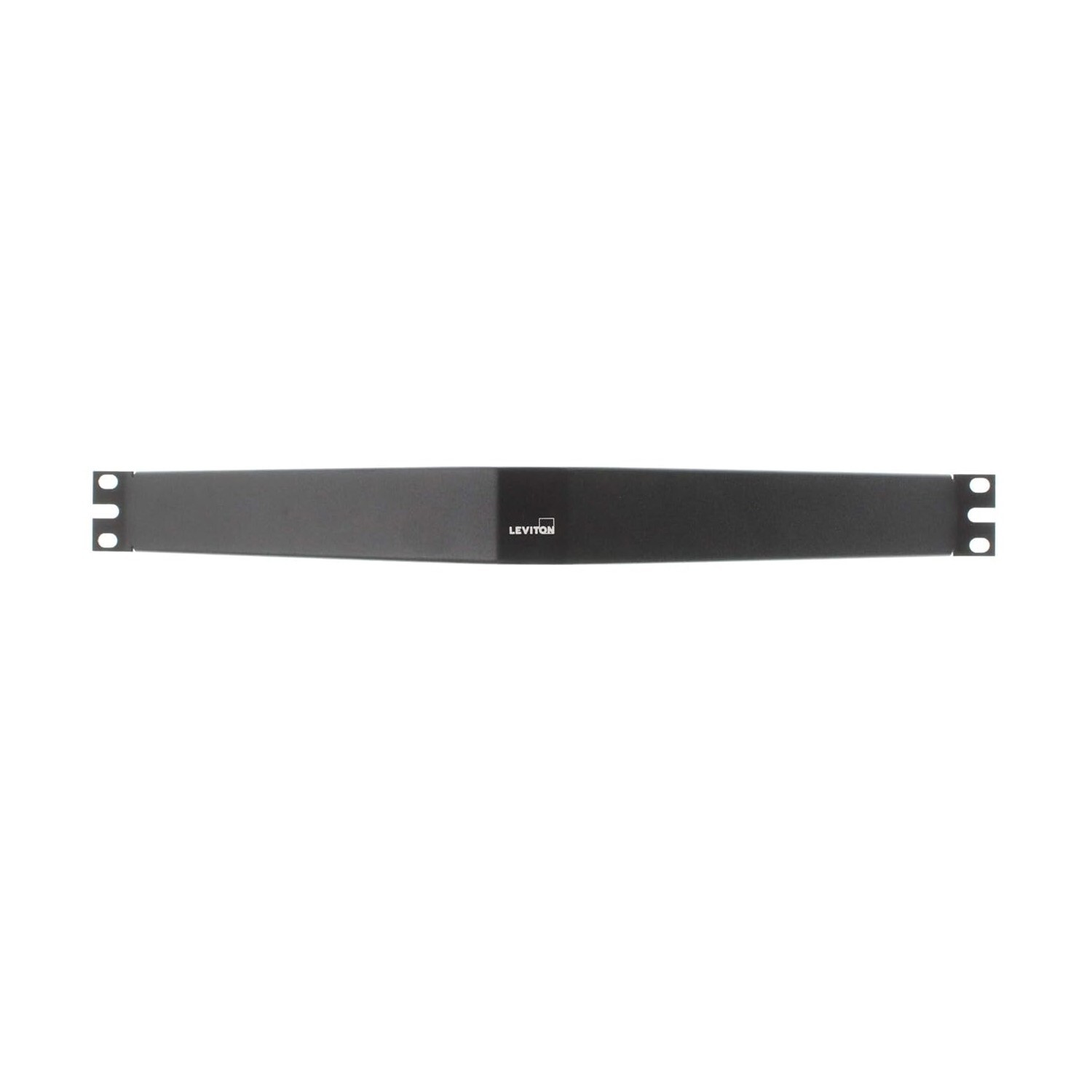 Leviton 49254-BA1 Angled Blank Panel 1RU Rack Black
