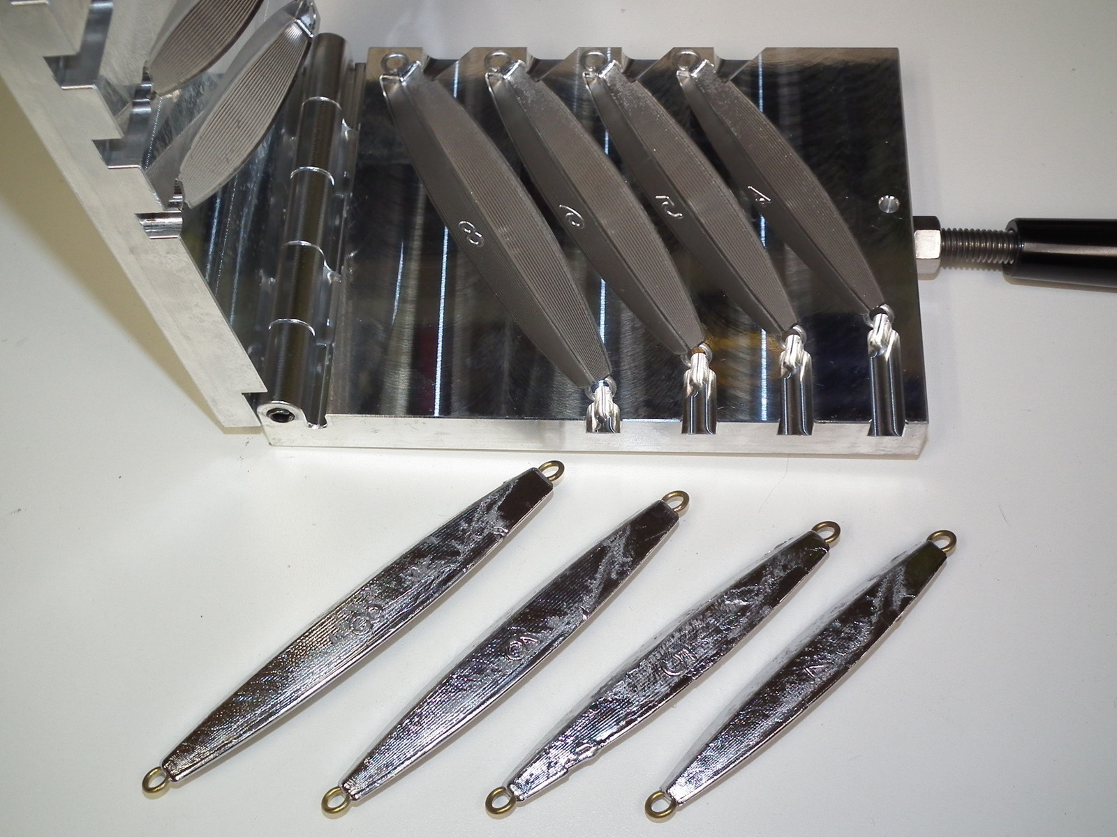 Saltwater D Jig mold 4,5,6,8oz CNC Aluminum Diamond
