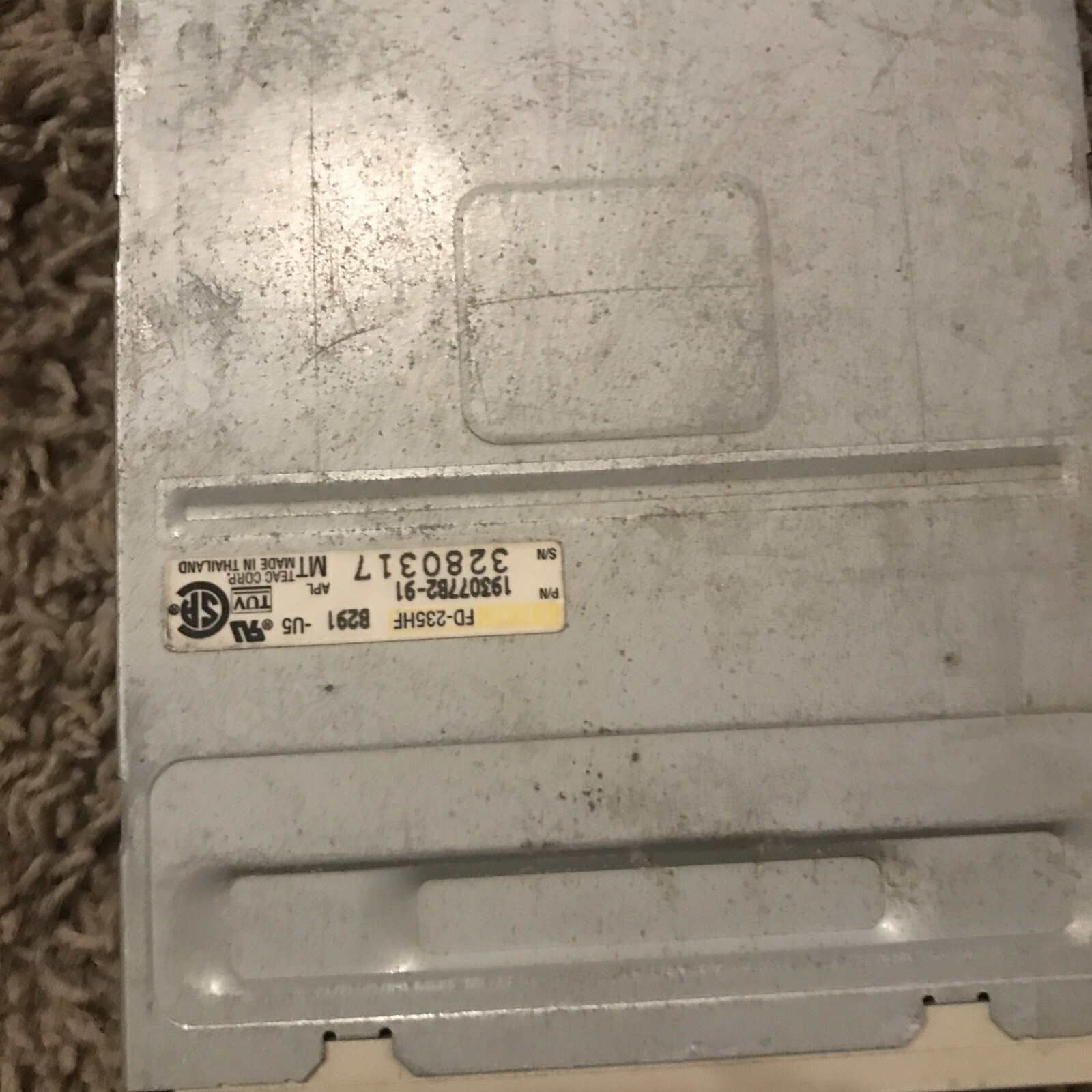Teac Internal Floppy Disk Drive FD-235HF 3.5 1.44MB 193077C2-91 Untested Part