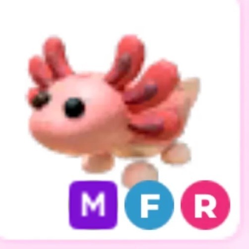 Mega Neon Fly Ride Axolotl | Adopt Right Now