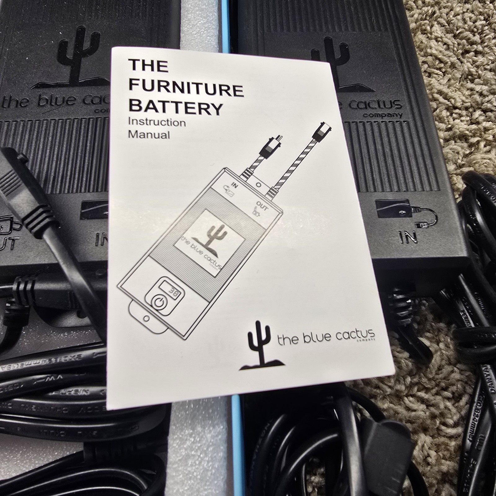 The Blue Cactus Company GW-ZA01 Black 5000MAH Furniture Battery LOT OF 2 *PARTS*
