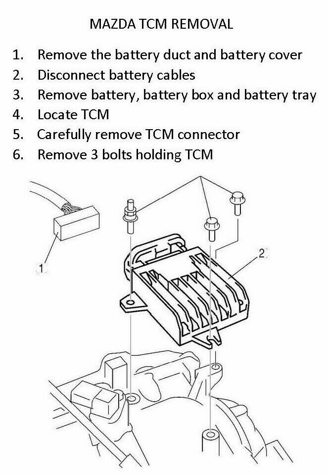 Reprogrammed Tested 2010-2011 MAZDA 3 2.0L Transmission Module TCM LF8M189E1F
