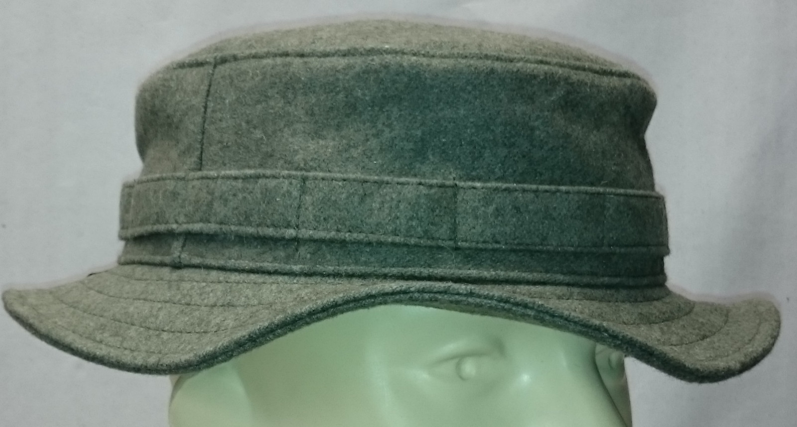 RECCE Hat Boonie    WH - fieldgrey / feldgrau  wool     - Made in Germany -