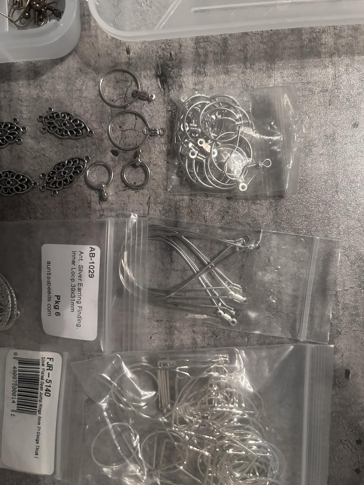 Various Jewelry Finding Earring Jump Rings and More