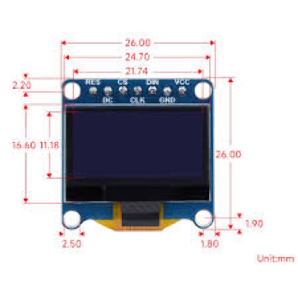 0.96inch screen OLED