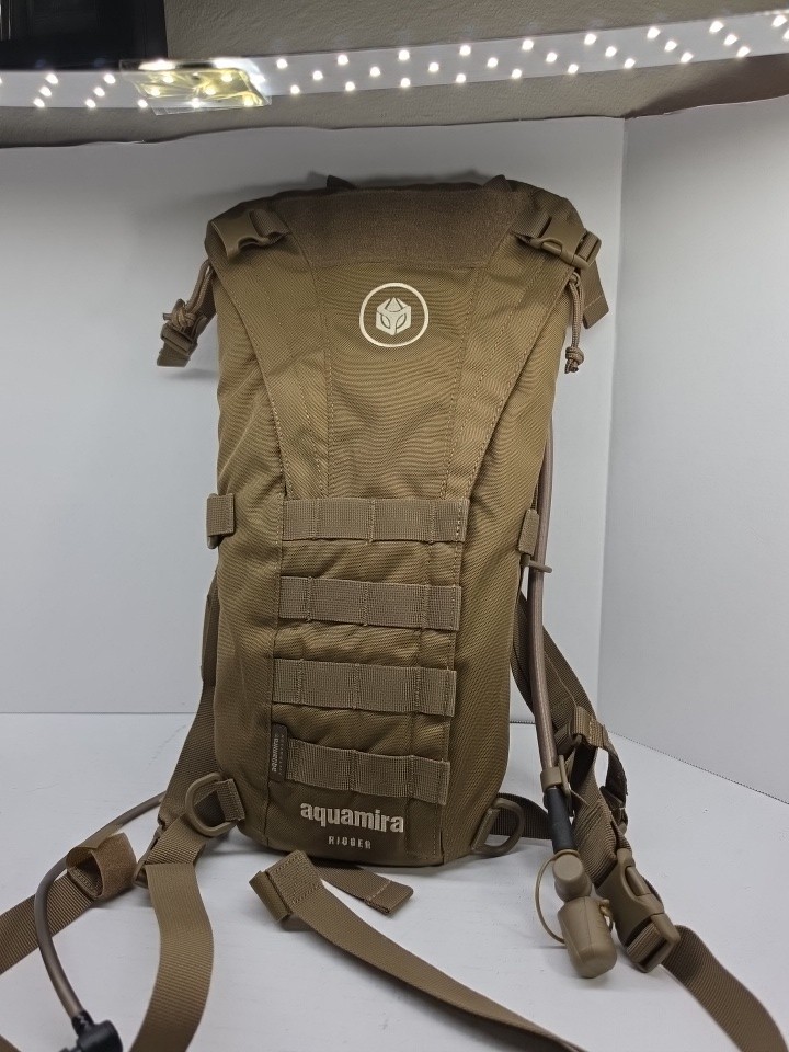 Aquamira Tactical Rigger Hydration pack 2L Coyote colorway