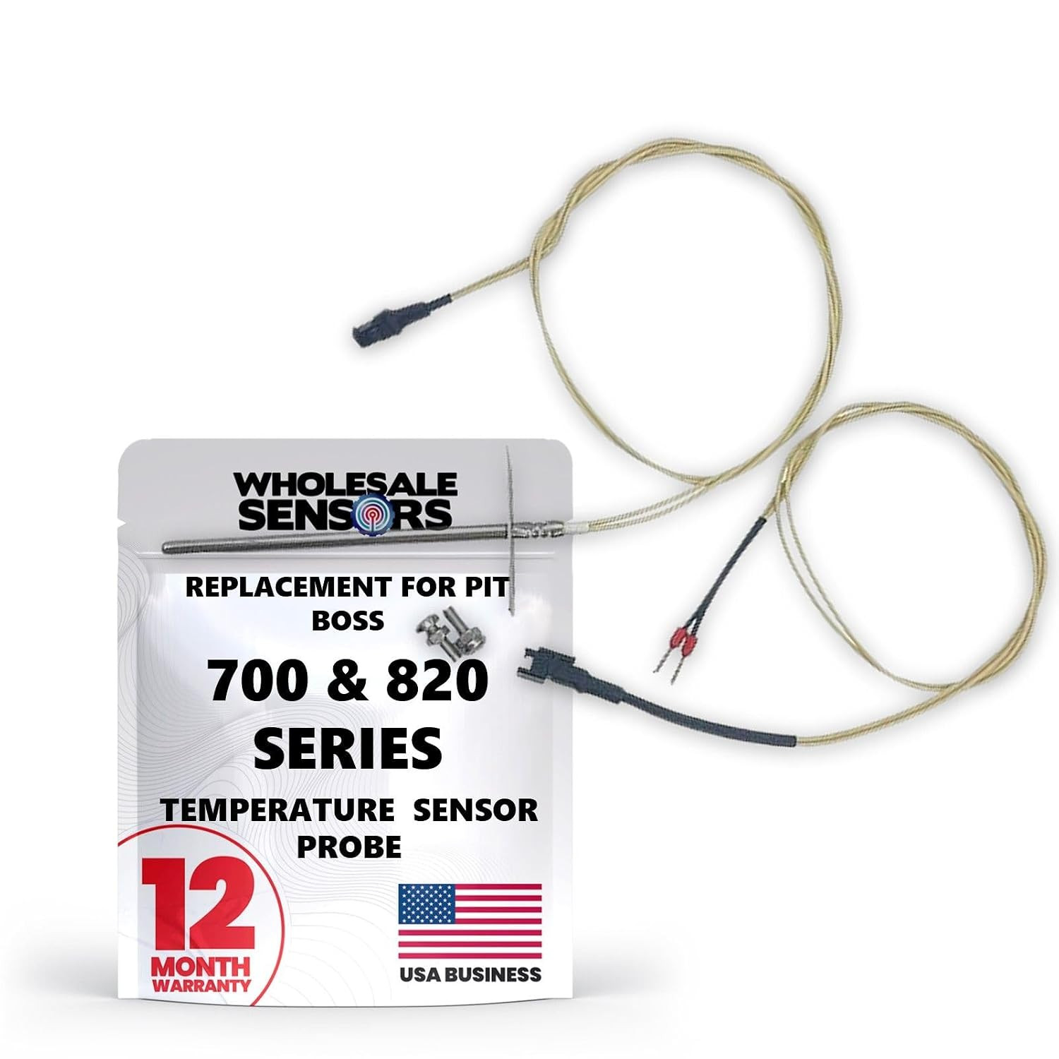 Replacement for RTD Temperature Sensor Probe Compatible with Pit Boss 700